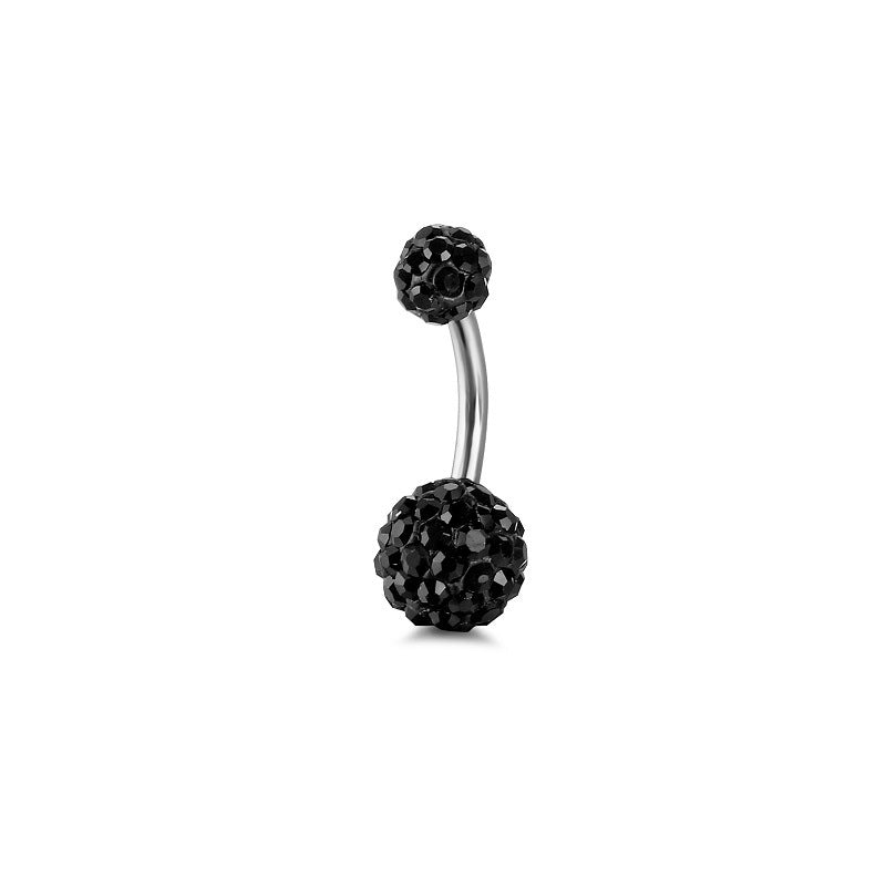 Navel Stud Full Diamond Ball Belly Ring Human Body Piercing Accessories
