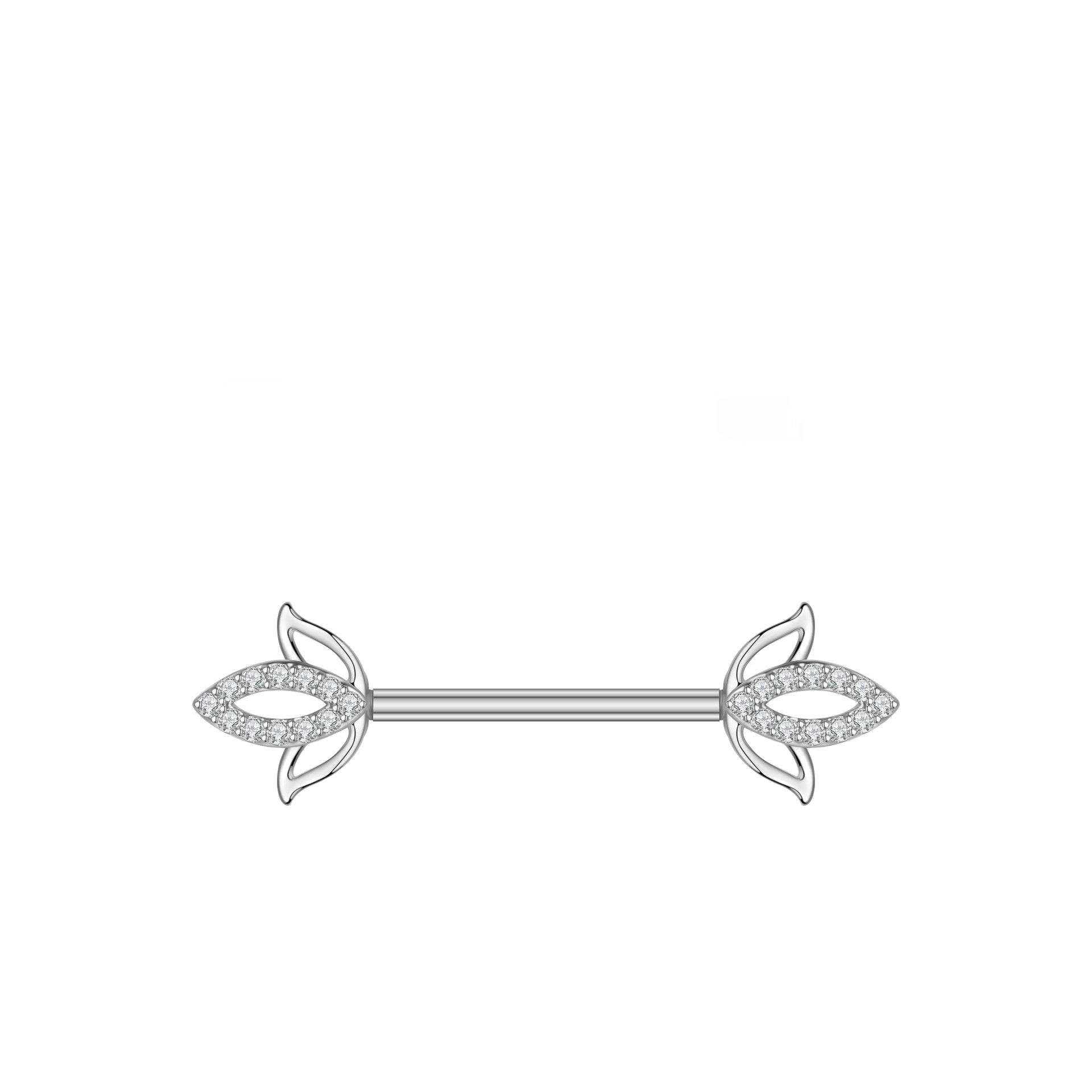 Popular Dripping Bee Adhesive Nail Human Body Piercing Accessories Zircon Cat Nipple Ring