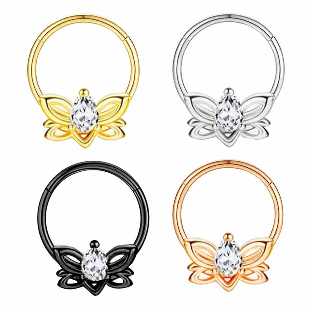 Circular Nasal Ring For Body Piercing Of Cartilage